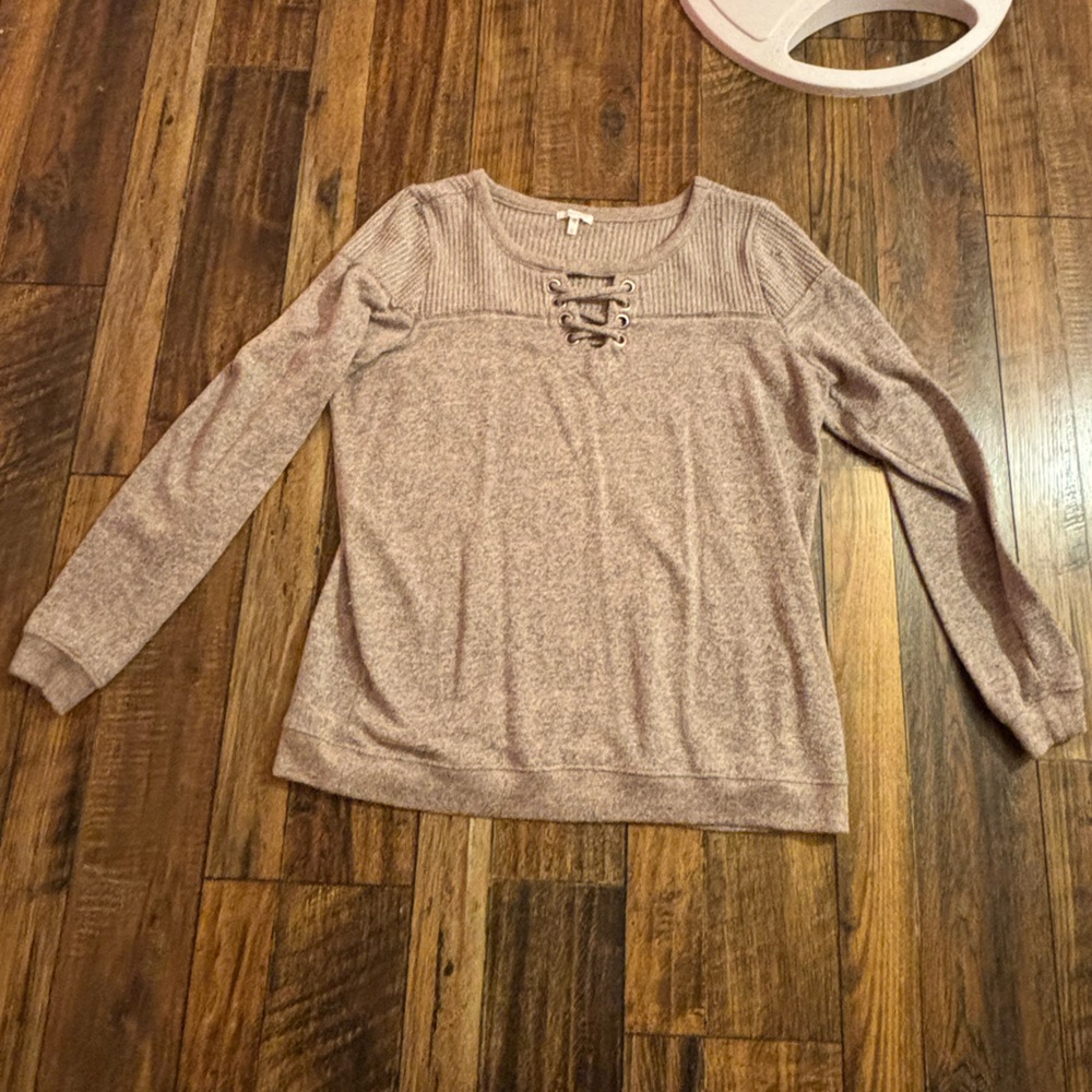 Maurice’s size large sweater laced up front